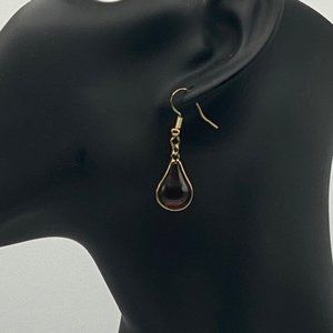 Teardrop Glass Crystal Earrings
